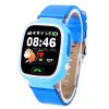 OBTNL B11 GSM GPRS GPS Locator Anti-Lost Smart Watch Tracker for iOS / Android, Leather or Plastic Band Random Delivery (Blue)