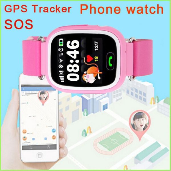 OBTNL B11 GSM GPRS GPS Locator Anti-Lost Smart Watch Tracker for iOS / Android, Leather or Plastic Band Random Delivery (Blue) - Image 10