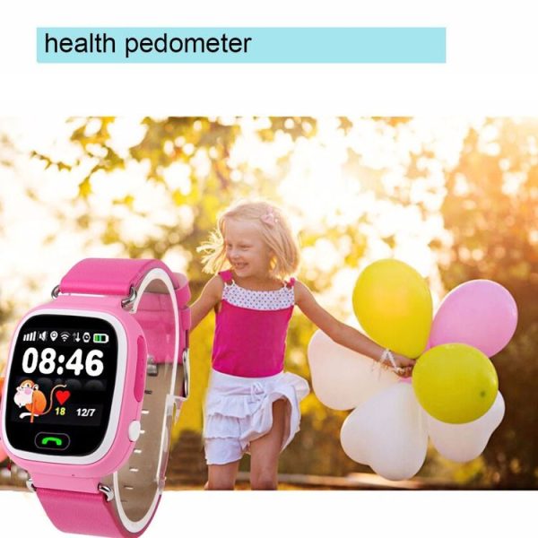OBTNL B11 GSM GPRS GPS Locator Anti-Lost Smart Watch Tracker for iOS / Android, Leather or Plastic Band Random Delivery (Blue) - Image 11