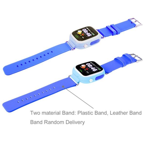 OBTNL B11 GSM GPRS GPS Locator Anti-Lost Smart Watch Tracker for iOS / Android, Leather or Plastic Band Random Delivery (Blue) - Image 6
