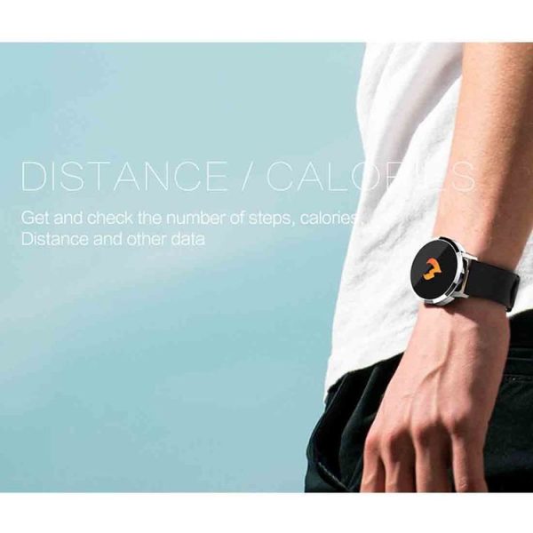 Q8A 0.95 inch OLED Screen Display Leather Strap Bluetooth Smart Watch, IP67 Waterproof, Support Remote Camera / Heart Rate Monitor / Blood Pressure Monitor / Blood Oxygen Monitor, Compatible with Android and iOS Phones (Silver) - Image 12