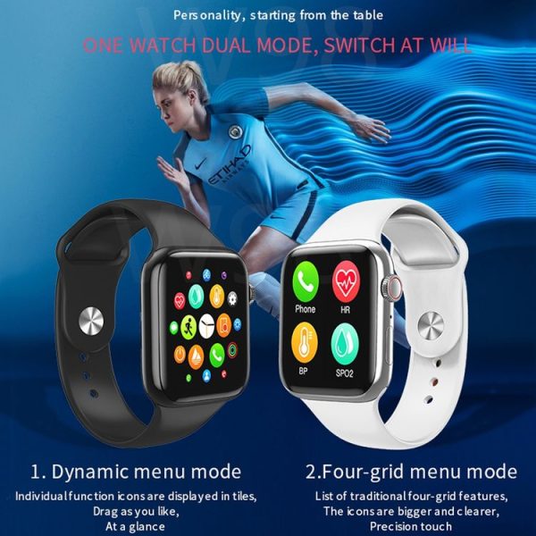W98 1.54 Inch TFT Touch Screen IP67 Waterproof Smart Watch, Support Body Temperature Monitoring / Heart Rate Monitor / Blood Pressure Monitoring / Bluetooth Call (Black) - Image 3