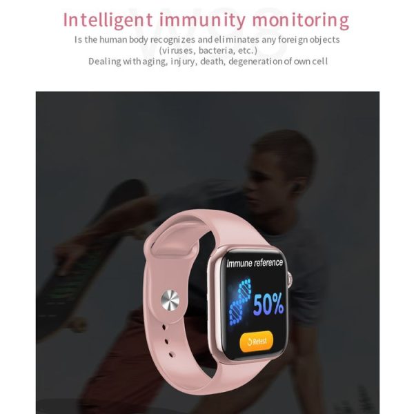 W98 1.54 Inch TFT Touch Screen IP67 Waterproof Smart Watch, Support Body Temperature Monitoring / Heart Rate Monitor / Blood Pressure Monitoring / Bluetooth Call (Black) - Image 6