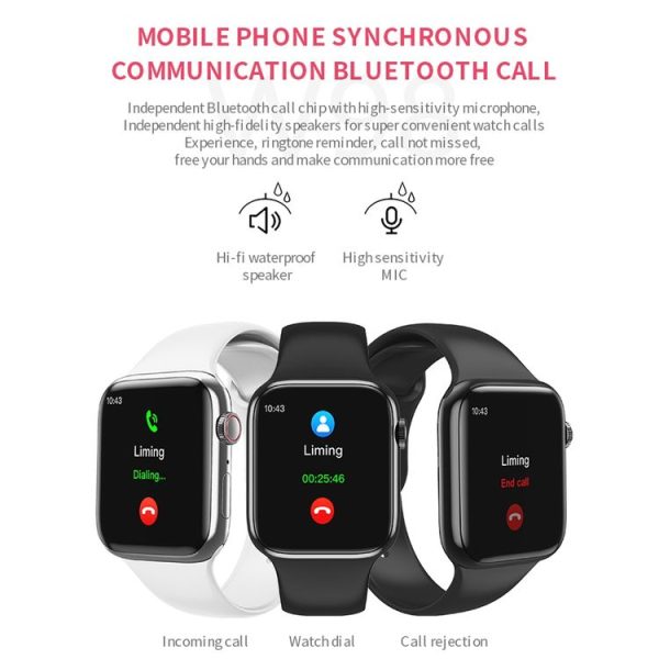 W98 1.54 Inch TFT Touch Screen IP67 Waterproof Smart Watch, Support Body Temperature Monitoring / Heart Rate Monitor / Blood Pressure Monitoring / Bluetooth Call (Black) - Image 8