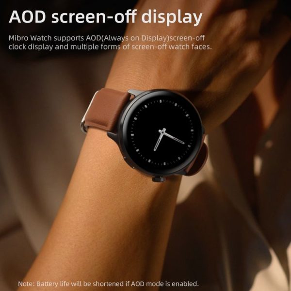 Mibro Lite 2 1.3 inch AMOLED 2ATM Waterproof Bluetooth Smart Watch, Support 60 Sport Modes (Black) - Image 9