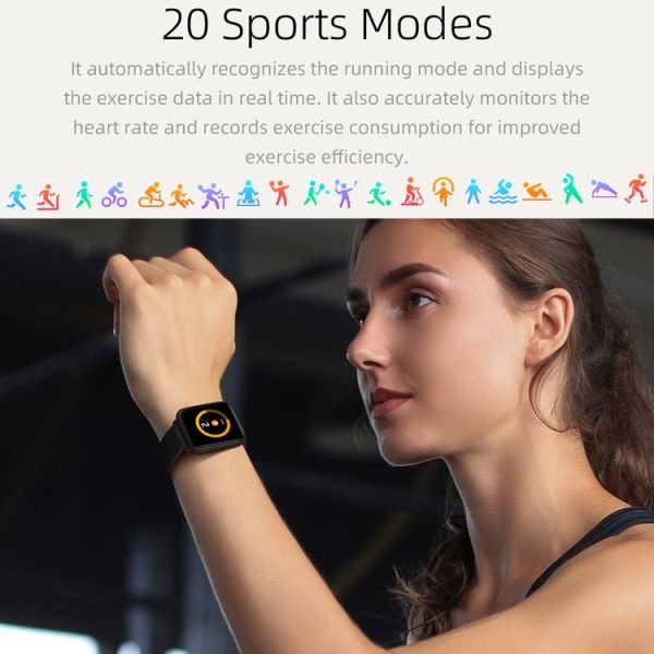 Mibro C2 1.69 inch 2ATM Waterproof Bluetooth Smart Watch, Support 20 Sport Modes (Black) - Image 11