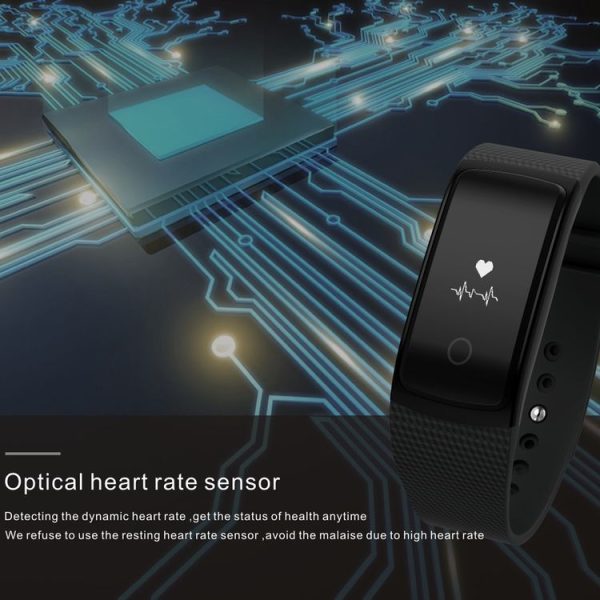 A09 0.66 inch OLED Screen Bluetooth 4.0 IP67 Waterproof Smart Bracelet with TPU Wrist Strap & Touch Press Key & Blood Oxygen / Blood Pressure / Heart Rate Monitor & Pedometer & Sleep Monitor & Call / SMS Information Reminder & Phone Anti-lost Function (Champagne Gold) - Image 7