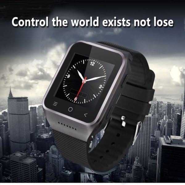 S8 Plus 1.54 inch Touch Screen Bluetooth 4.0 Android 5.1 OS MTK6580 Quad Core 1.3GHz Waterproof Smart Bracelet Watch Phone with 2MP Front Camera & SIM Card Slot, Support GPS, WiFi, Bluetooth, RAM: 1GB, ROM: 16GB, Network: 3G / 2G (Black) - Image 3