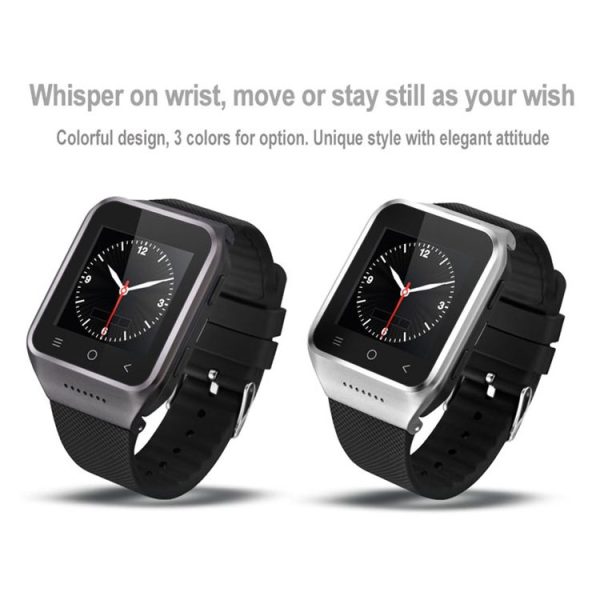 S8 Plus 1.54 inch Touch Screen Bluetooth 4.0 Android 5.1 OS MTK6580 Quad Core 1.3GHz Waterproof Smart Bracelet Watch Phone with 2MP Front Camera & SIM Card Slot, Support GPS, WiFi, Bluetooth, RAM: 1GB, ROM: 16GB, Network: 3G / 2G (Black) - Image 5