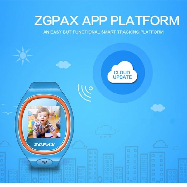 ZGPAX S866A 1.22 inch IPS Screen Lovely Children Smartwatch GPS Tracking Watch, Support SIM Card, 2G Network, Accurate Positioning, HD Voice Call, Pedometer, Alarm Clock, Family Number Speed Dial (Blue) - Image 19