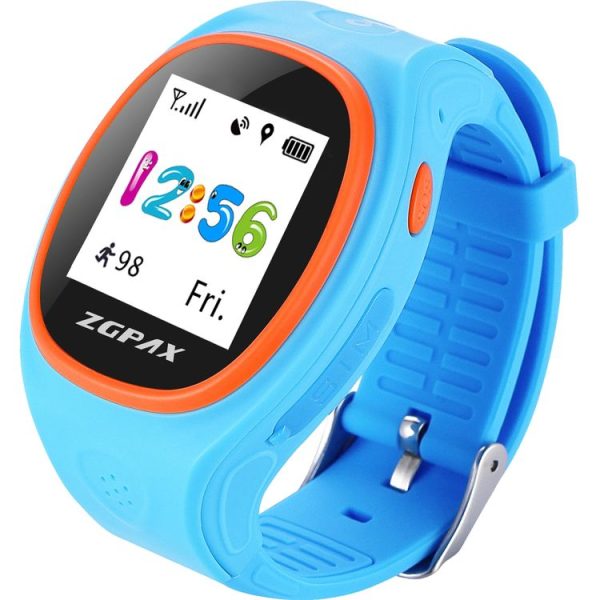 ZGPAX S866A 1.22 inch IPS Screen Lovely Children Smartwatch GPS Tracking Watch, Support SIM Card, 2G Network, Accurate Positioning, HD Voice Call, Pedometer, Alarm Clock, Family Number Speed Dial (Blue) - Image 2