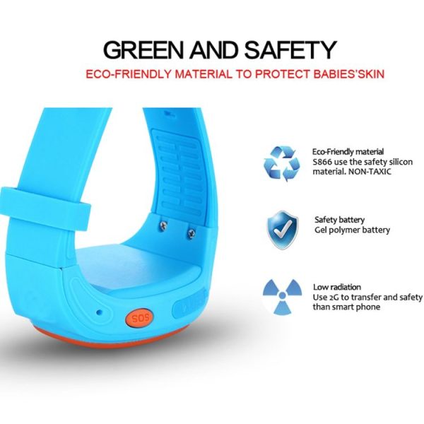 ZGPAX S866A 1.22 inch IPS Screen Lovely Children Smartwatch GPS Tracking Watch, Support SIM Card, 2G Network, Accurate Positioning, HD Voice Call, Pedometer, Alarm Clock, Family Number Speed Dial (Blue) - Image 22