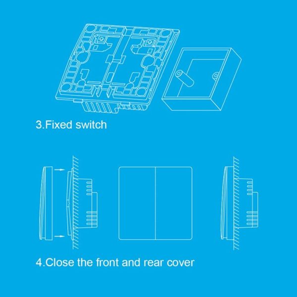 Original Xiaomi Aqara Smart Light Control Double Key Wall Switch (ZigBee Version), Work with Xiaomi Multifunctional Gateway (CA1001) Mihome APP Control (White) - Image 14