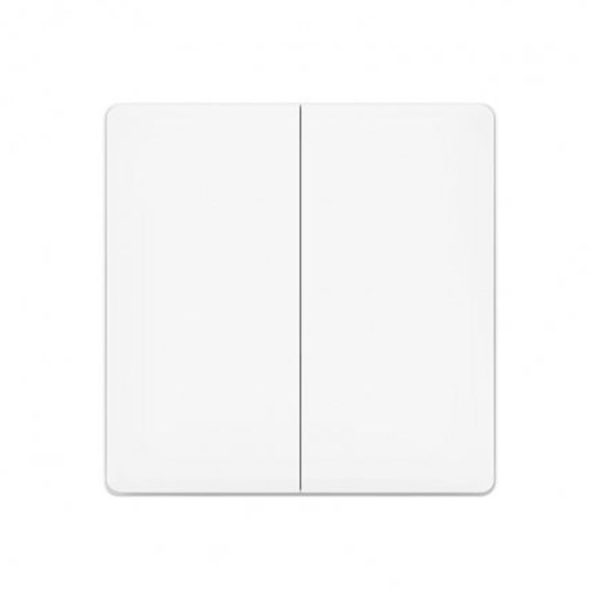 Original Xiaomi Youpin Aqara Smart Light Control Double Key Paste Wall style Wireless Switch, Work with Xiaomi Multifunctional Gateway (CA1001) Mihome APP Control (White) - Image 2