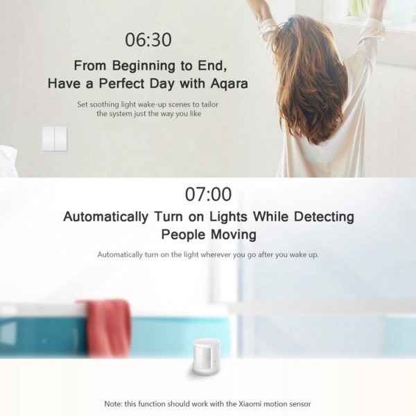 Original Xiaomi Youpin Aqara Smart Light Control Double Key Paste Wall style Wireless Switch, Work with Xiaomi Multifunctional Gateway (CA1001) Mihome APP Control (White) - Image 6