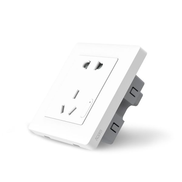 Original Xiaomi Youpin Aqara Smart Light Control Wall Socket (ZigBee Version) Plug, Work with Xiaomi Multifunctional Gateway (CA1001) Mihome APP Control (White) - Image 3