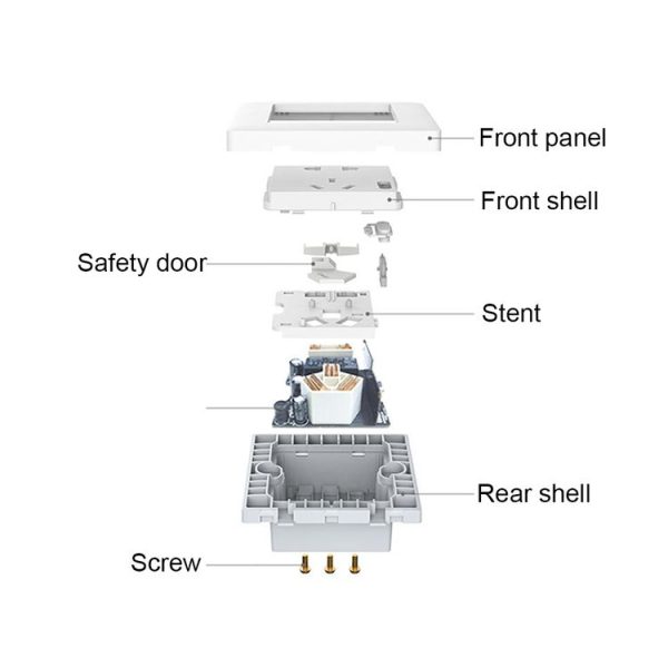 Original Xiaomi Youpin Aqara Smart Light Control Wall Socket (ZigBee Version) Plug, Work with Xiaomi Multifunctional Gateway (CA1001) Mihome APP Control (White) - Image 4