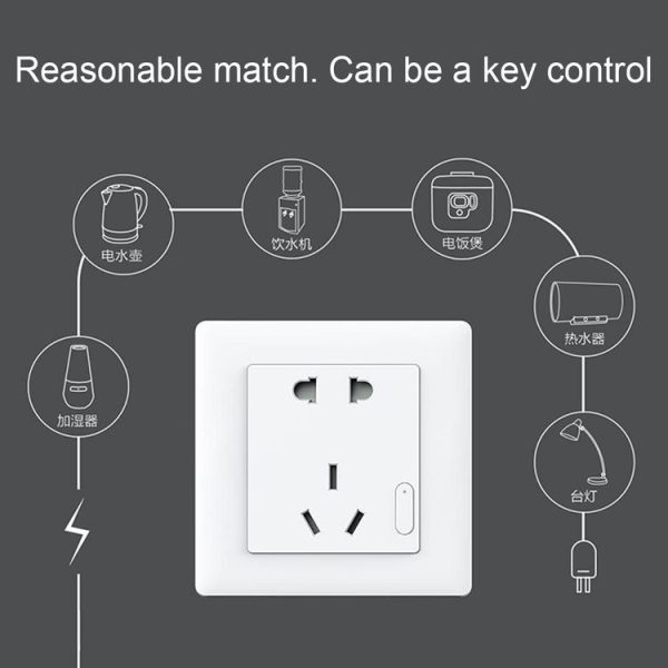 Original Xiaomi Youpin Aqara Smart Light Control Wall Socket (ZigBee Version) Plug, Work with Xiaomi Multifunctional Gateway (CA1001) Mihome APP Control (White) - Image 6