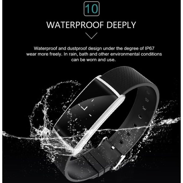 N108 0.96 Inch OLED Screen Display Sport Smart Bracelet, IP67 Waterproof and Dustproof, Support Pedometer / Heart Rate Monitor / Blood Pressure Monitor / Notification Remind / Call Reminder / Camera Remote Control / Calories Burned, Compatible with Android and iOS Phones (Gold) - Image 14