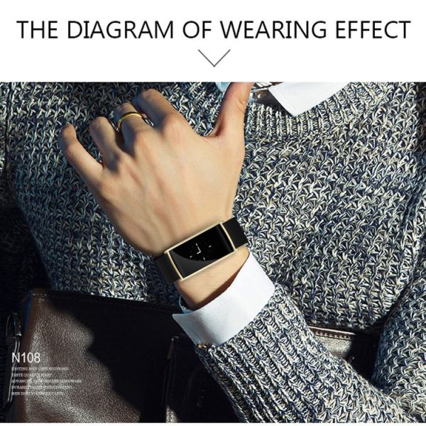 N108 0.96 Inch OLED Screen Display Sport Smart Bracelet, IP67 Waterproof and Dustproof, Support Pedometer / Heart Rate Monitor / Blood Pressure Monitor / Notification Remind / Call Reminder / Camera Remote Control / Calories Burned, Compatible with Android and iOS Phones (Gold) - Image 21