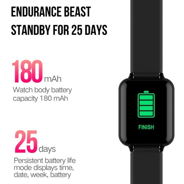 B57T 1.3 inch IPS Color Screen Smart Watch, IP67 Waterproof, Support Call Reminder / Heart Rate Monitoring / Sleep Monitoring / Sedentary Reminder / Blood Pressure Monitoring / Blood Oxygen Monitoring (White) - Image 3