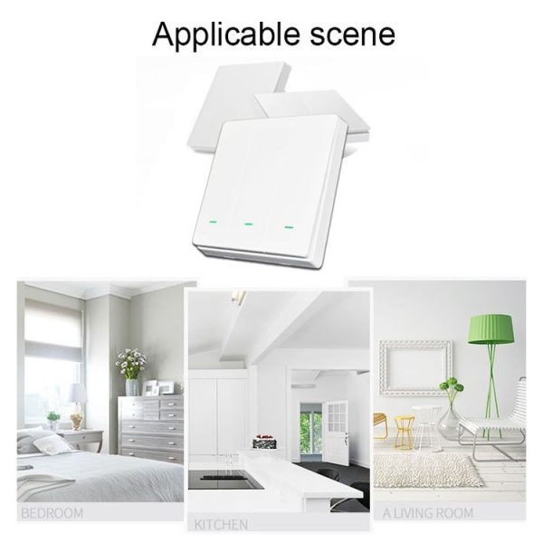 2 Buttons Intelligent Switch Smart Wall Switch (White) - Image 12
