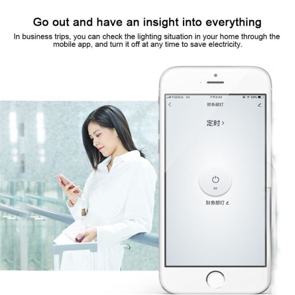 2 Buttons Intelligent Switch Smart Wall Switch (White) - Image 8