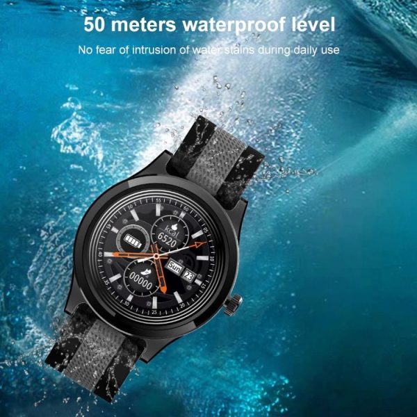 E6 1.28 inch Touch Color Screen Bluetooth 5.0 50m Waterproof Smart Watch, Support Sleep Monitor / Heart Rate Monitor / Blood Pressure Monitoring (Silver) - Image 4