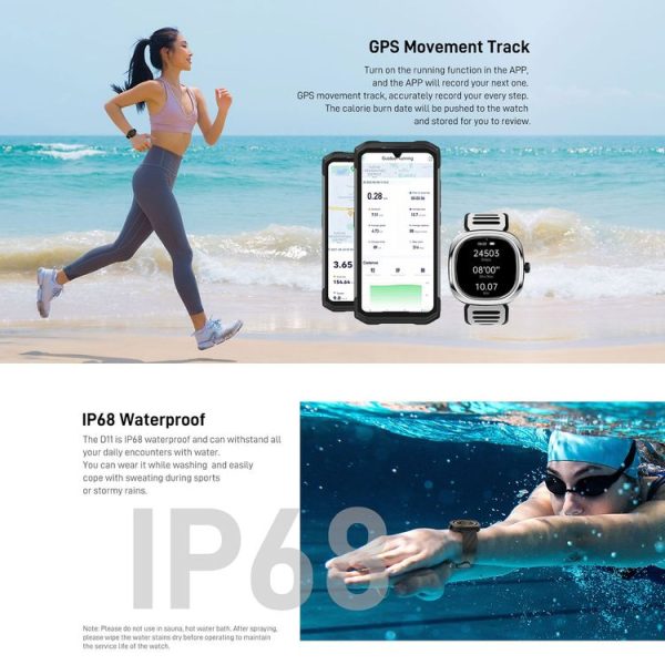 DOOGEE D11 1.32 inch TFT Screen Smart Watch, IP68 Waterproof, Support 70 Multi-Sport Modes / Heart Rate & Blood Oxygen Monitoring (Silver) - Image 15