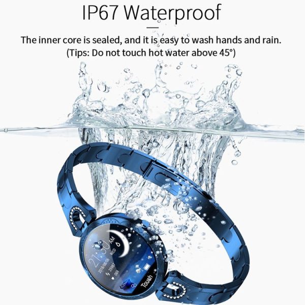 AK15 Fashion Smart Female Bracelet, 1.08 inch Color LCD Screen, IP67 Waterproof, Support Heart Rate Monitoring / Sleep Monitoring / Remote Photography (Rose Gold) - Image 11