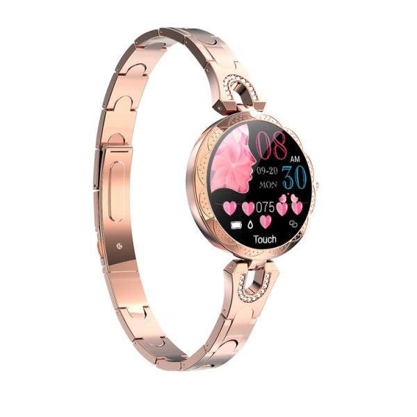 AK15 Fashion Smart Female Bracelet, 1.08 inch Color LCD Screen, IP67 Waterproof, Support Heart Rate Monitoring / Sleep Monitoring / Remote Photography (Rose Gold) - Image 3