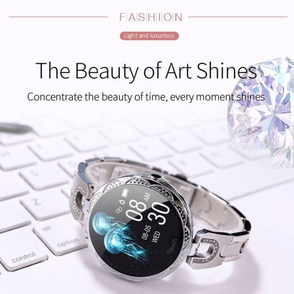 AK15 Fashion Smart Female Bracelet, 1.08 inch Color LCD Screen, IP67 Waterproof, Support Heart Rate Monitoring / Sleep Monitoring / Remote Photography (Rose Gold) - Image 6