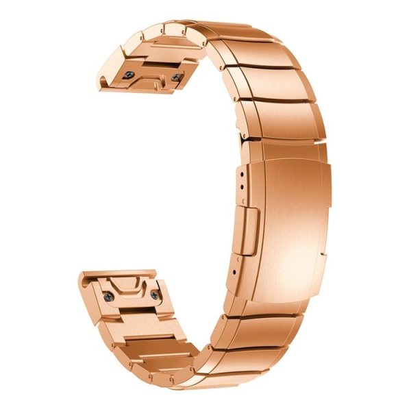 Quick Dismantling Steel Watch Band for Garmin Fenix 5S 20mm (Rose Gold) - Image 2