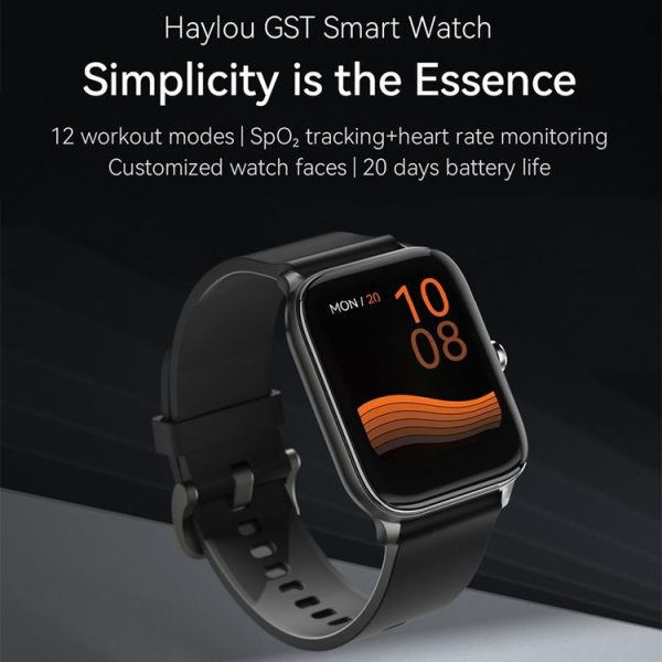 Original Xiaomi Youpin Haylou GST LS09B Smart Watch, 1.69 inch TFT Screen IP68 Waterproof, Support 12 Sport Modes / Real-time Heart Rate Monitoring - Image 2