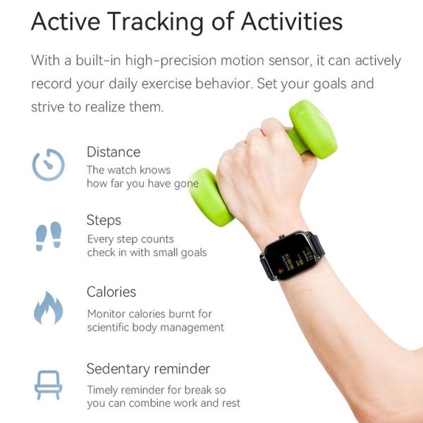 Original Xiaomi Youpin Haylou RS4 / LS12 Smart Watch, 1.78 inch Screen, Support 12 Sport Modes / Real-time Heart Rate Monitoring / Alipay Offline Payment (Black) - Image 9