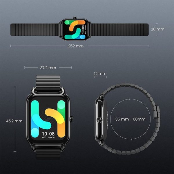 Original Xiaomi Youpin Haylou RS4 Plus / LS11 Smart Watch, 1.78 inch Screen Magnetic Strap, Support 12 Sport Modes / Real-time Heart Rate Monitoring (Black) - Image 10