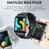 Original Xiaomi Youpin Haylou RS4 Plus / LS11 Smart Watch, 1.78 inch Screen Silicone Strap, Support 12 Sport Modes / Real-time Heart Rate Monitoring (Black) - Image 2