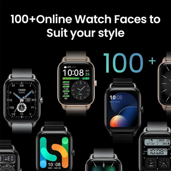 Original Xiaomi Youpin Haylou RS4 Plus / LS11 Smart Watch, 1.78 inch Screen Silicone Strap, Support 12 Sport Modes / Real-time Heart Rate Monitoring (Black) - Image 5