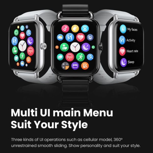Original Xiaomi Youpin Haylou RS4 Plus / LS11 Smart Watch, 1.78 inch Screen Silicone Strap, Support 12 Sport Modes / Real-time Heart Rate Monitoring (Black) - Image 7