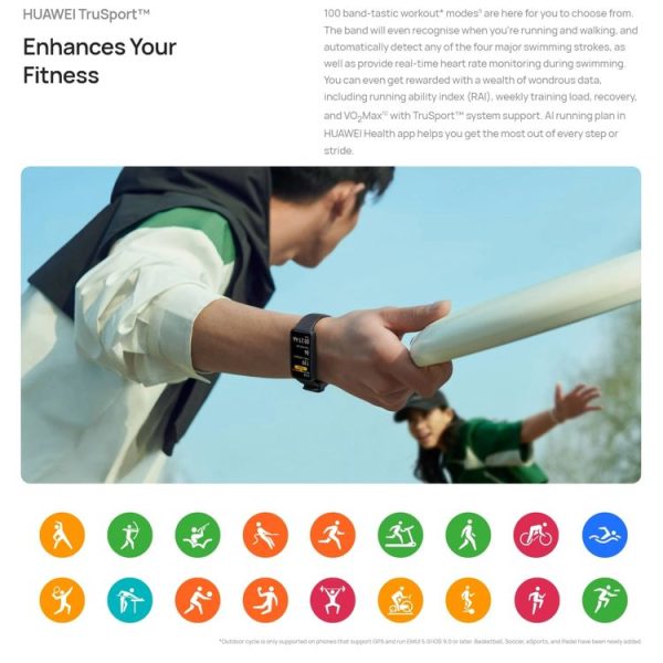HUAWEI Band 8 Standard 1.47 inch AMOLED Smart Watch, Support Heart Rate / Blood Pressure / Blood Oxygen / Sleep Monitoring (Emerald) - Image 10