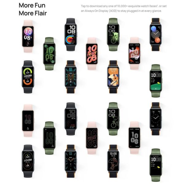 HUAWEI Band 8 Standard 1.47 inch AMOLED Smart Watch, Support Heart Rate / Blood Pressure / Blood Oxygen / Sleep Monitoring (Emerald) - Image 7