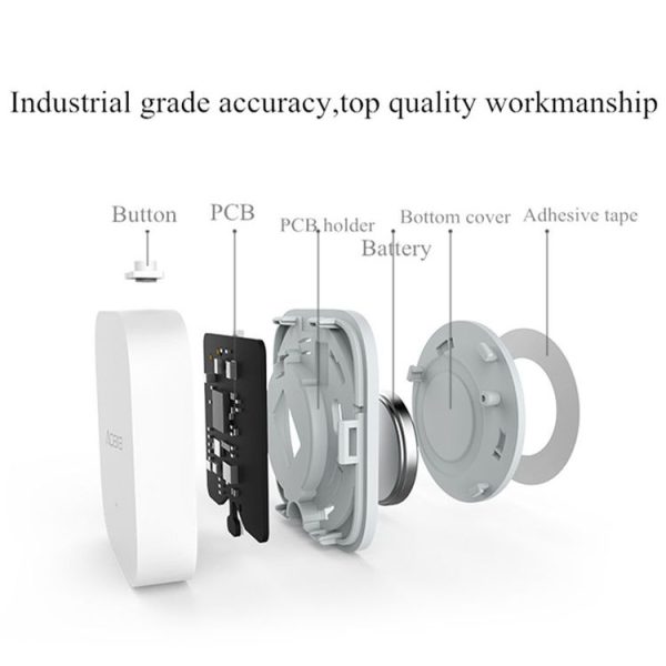 Original Xiaomi Youpin Aqara Smart Temperature Humidity Environment Sensor Smart Control via Mihome APP Zigbee Connection, Support Air Pressure, with the Xiaomi Multifunctional Gateway Use (CA1001) (White) (White) - Image 5