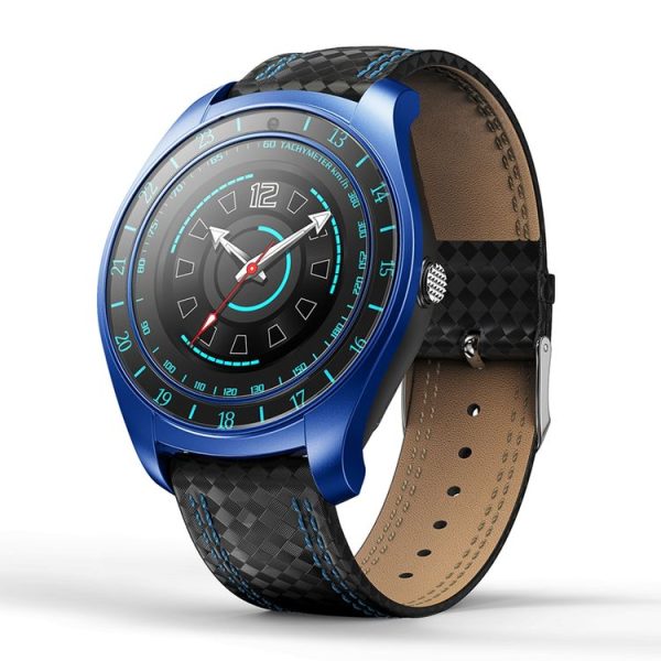 V10hr 1.22 inch HD IPS Screen Bluetooth Smart Watch, Support GSM Phone / Pedometer / Sleep Monitor / Heart Rate Monitor / Sedentary Reminder (Blue) - Image 2