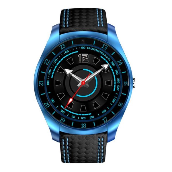 V10hr 1.22 inch HD IPS Screen Bluetooth Smart Watch, Support GSM Phone / Pedometer / Sleep Monitor / Heart Rate Monitor / Sedentary Reminder (Blue) - Image 3