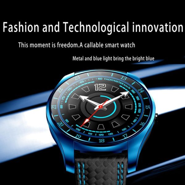 V10hr 1.22 inch HD IPS Screen Bluetooth Smart Watch, Support GSM Phone / Pedometer / Sleep Monitor / Heart Rate Monitor / Sedentary Reminder (Blue) - Image 5