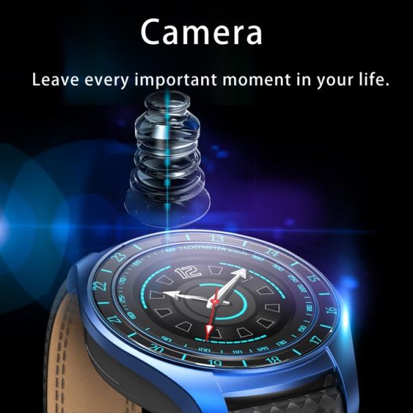 V10hr 1.22 inch HD IPS Screen Bluetooth Smart Watch, Support GSM Phone / Pedometer / Sleep Monitor / Heart Rate Monitor / Sedentary Reminder (Blue) - Image 6