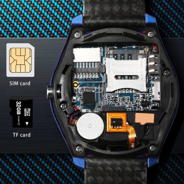 V10hr 1.22 inch HD IPS Screen Bluetooth Smart Watch, Support GSM Phone / Pedometer / Sleep Monitor / Heart Rate Monitor / Sedentary Reminder (Blue) - Image 7