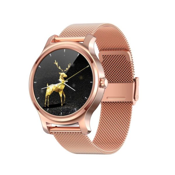 SMA-R2 1.3 inches IPS Screen Smart Watch IP65 Waterproof, Support Call / Message Reminder / Dual-mode Bluetooth 3.0 + 4.0 / Sleeping Monitoring / Sedentary Reminder (Rose Gold Metal Strap) - Image 2