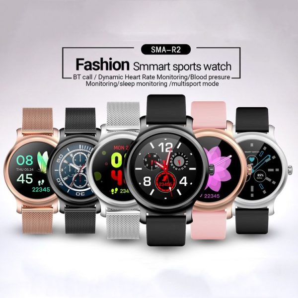 SMA-R2 1.3 inches IPS Screen Smart Watch IP65 Waterproof, Support Call / Message Reminder / Dual-mode Bluetooth 3.0 + 4.0 / Sleeping Monitoring / Sedentary Reminder (Rose Gold Metal Strap) - Image 3