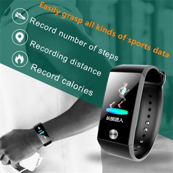 S28 1.14 inch TFT Color Screen IPX67 Waterproof Bluetooth Smartwatch, Support Call Reminder / Heart Rate Monitoring / Blood Pressure Monitoring / Sleep Monitoring (Red) - Image 10